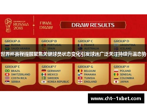 世界杯赛程提醒聚焦关键球员状态变化引发球迷广泛关注持续升温态势 世界杯赛程提醒聚焦关键球员状态变化引发球迷广泛关注持续升温态势